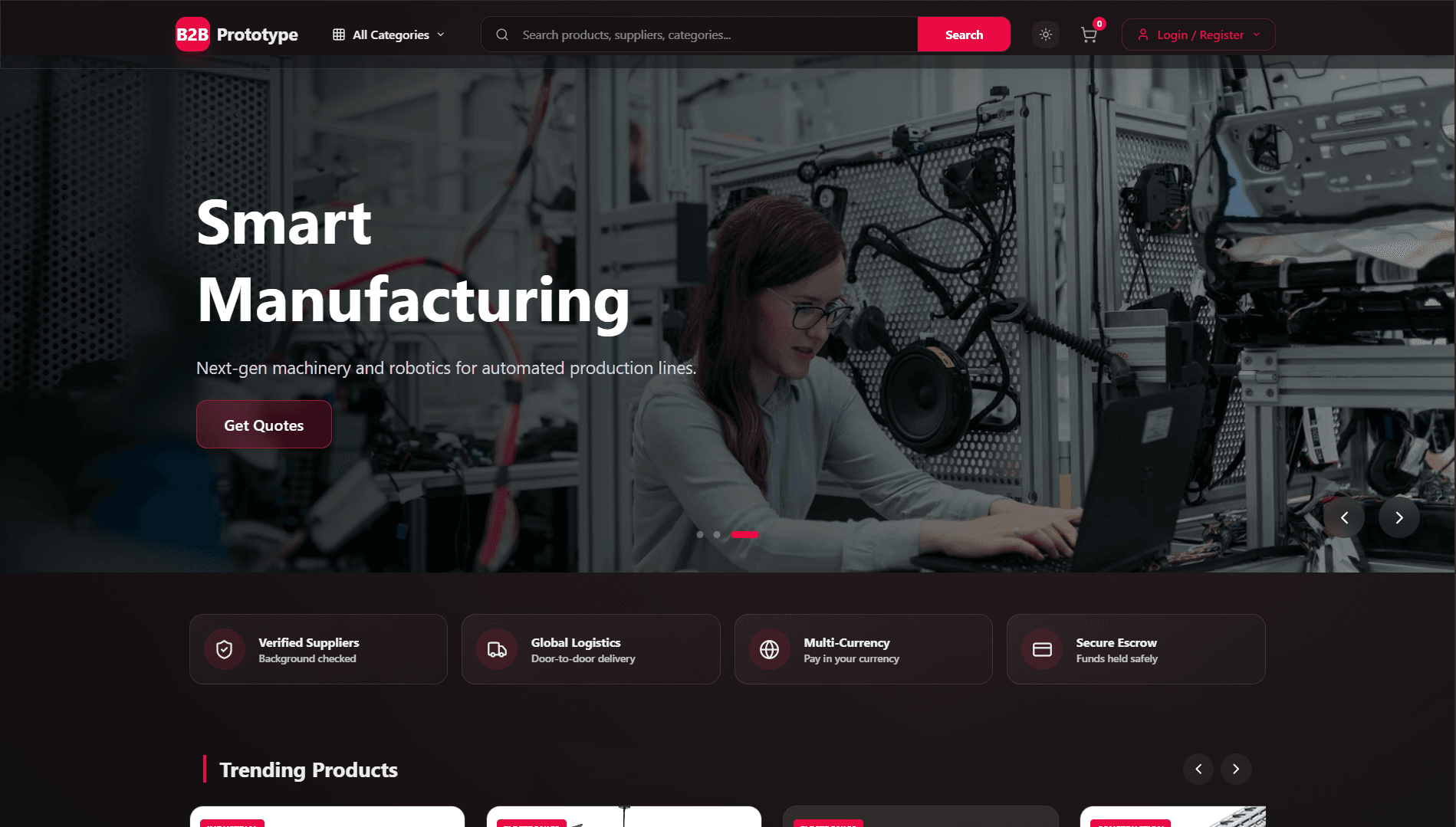 B2B Ecommerce Prototype